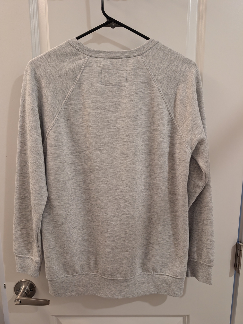 Women's Light Gray Crewneck with Colorful Distressed WISCONSIN Graphic - Picture 7 of 10